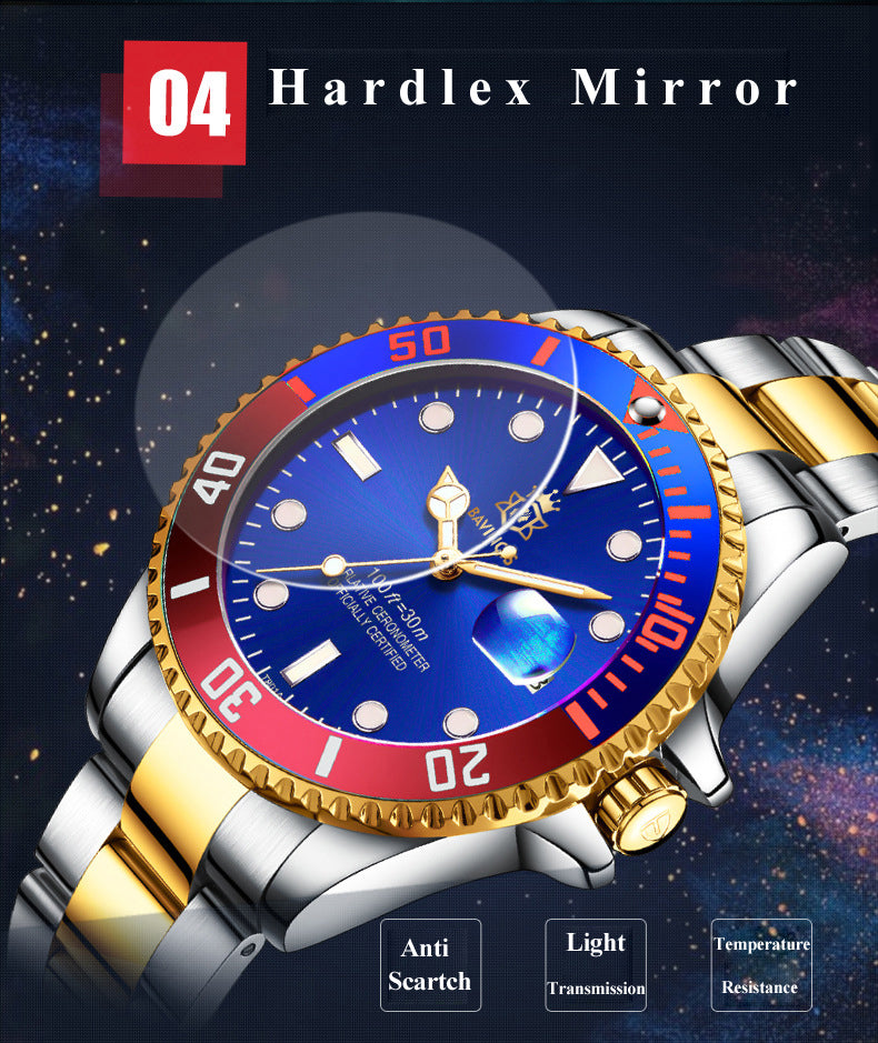 Bavincis Master Blue And Red I Automatic Watch - BAVINCIS