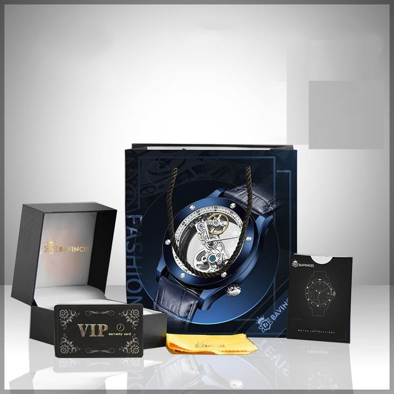 Bavincis Master Gold And Blue I Automatic Watch - BAVINCIS