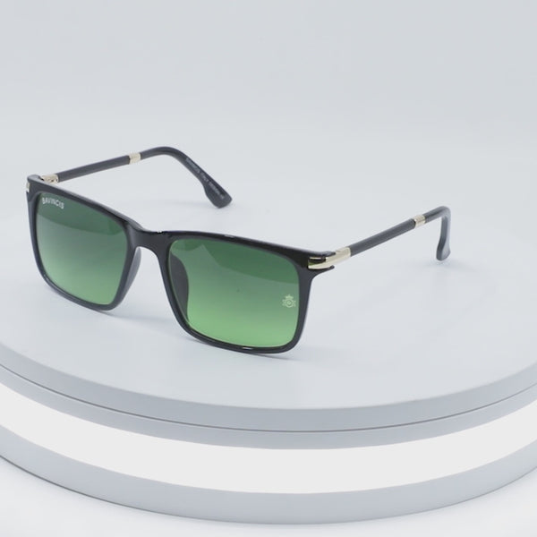 Bavincis Milano Black And Green Gradient Edition Sunglasses